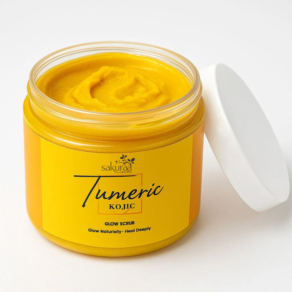 Sakuraa Turmeric Kojic Glow Scrub