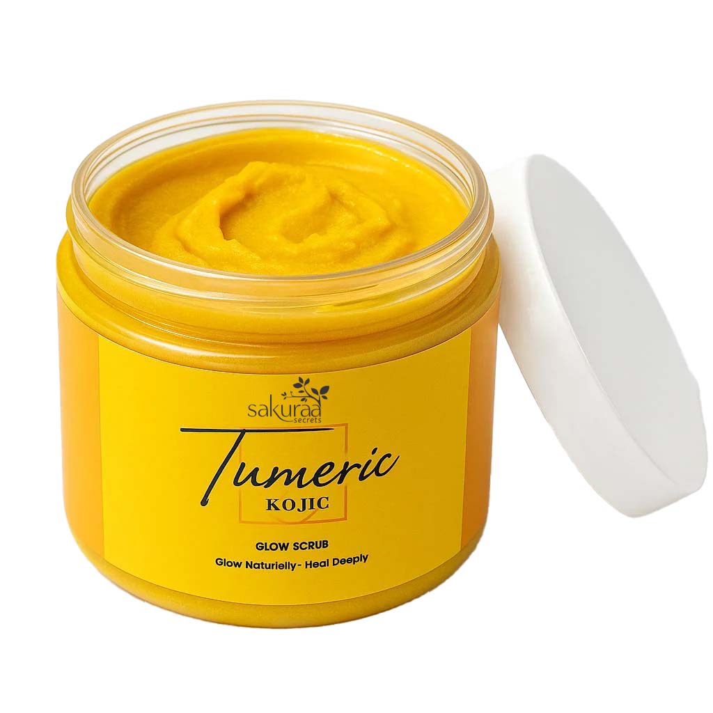 Sakuraa Turmeric Kojic Glow Scrub
